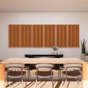 Ver imagem 2 de Painel Acústico Absorvedor Decorativo 120x60 Skal 10 Maestra Acústica:freijó