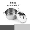 Ver imagem 3 de 2 Mini Panela Caçarola em Inox Pequena com Tampa e Alça