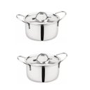 Ver imagem 1 de 2 Mini Panela Caçarola em Inox Pequena com Tampa e Alça