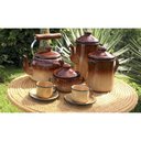 Ver imagem 2 de Chaleira Tradicional Esmaltada Marrom Degradê 1,8 L Ewel