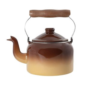 Chaleira Tradicional Esmaltada Marrom Degradê 1,8 L Ewel