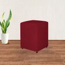 Ver imagem 3 de Kit 02 Puff Quadrado em Suede Decorativo