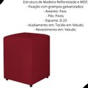Ver imagem 2 de Kit 02 Puff Quadrado em Suede Decorativo