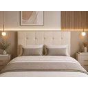 Ver imagem 1 de Cabeceira de Cama Box Adriana Casal Viuvo 128X Veludo:Veludo Bege