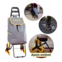 Ver imagem 4 de Carrinho de Carga 3 Rodas - 40kg, Dobrável e Sobe Escadas