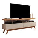 Ver imagem 3 de Rack para TV Rack Lume 55 Polegadas 160cm MDF-MDP com Gavetas Off White Nature Germai Móveis