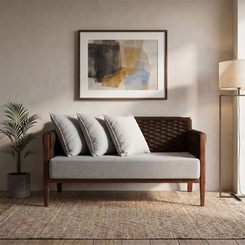 Namoradeira Elegante Conforto e Design Atemporal Marrom Poesia