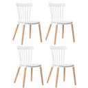 Ver imagem 1 de Cadeira Sala de Jantar Pé Palito Madeira Kit 4 Tóquio Branco R02 - D'Rossi