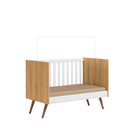 Ver imagem 4 de Quarto de Bebê com Berço Americano 3820 e Roupeiro 3830 Qencanto Retrô Qmovi Freijó Branco Acet + Co