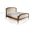 Cama de Casal Gold Estofada Mmj-cl Cl-mel/creme (veludo) Queen - 1,58m Largura - 2