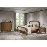 Cama de Casal Gold Estofada Mmj-cl Cl-mel/creme (veludo) Queen - 1,58m Largura - 6