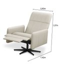 Ver imagem 4 de Poltrona Haut Giratória 360° Decorativa Luxo Moderna Premium Livintus Leather