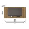 Painel Extensível para Tvs 55 Polegadas Cancún Lâmina Mel - 3