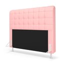 Ver imagem 2 de Cabeceira Rana e Calçadeira Alpha 195 para Cama King A-044 Couro Rosa Bebê Aradecor