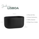 Ver imagem 2 de Vaso Jardineira Fibra de Vidro Lisboa Vietnamita 66,5cm Floreira Preto Brilho
