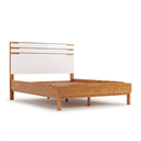 Ver imagem 2 de Cama de Casal em Madeira Maciça 195x146cm Marselha Yescasa Mel e Branco Marrom