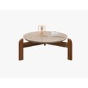 Ver imagem 4 de Mesa de Centro Lizz Pés em Madeira Maciça Offwhite com Cedro - Rede Móveis