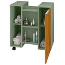 Ver imagem 4 de Gabinete Banheiro para Pia 1 Porta Pequin Pistache/naturalle - Bechara