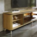 Ver imagem 6 de Rack Lincoln Float 2,10m MDF com LED e Vidro Reflecta Carvalho