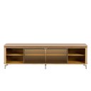 Ver imagem 2 de Rack Lincoln Float 2,10m MDF com LED e Vidro Reflecta Carvalho