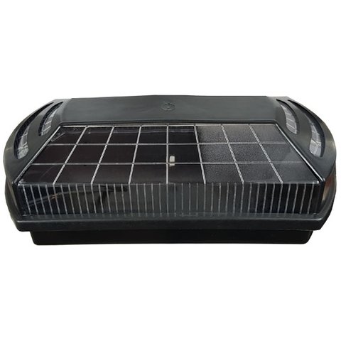 Arandela Luminária Oval Tartaruga Preta Slim para Led