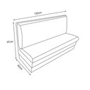 Ver imagem 2 de Sofá Booth 1,20m Estofado D28 para Bares e Restaurantes - Vermelho