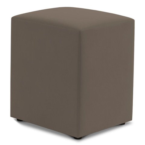 Puff Decorativo Sala de Estar Quadrado 36x47cm Suede Capuccino - Desk Design