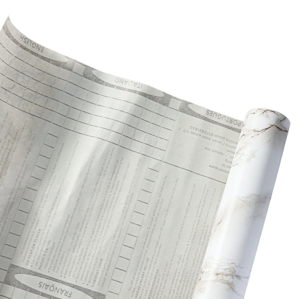 Papel de Parede Pvc Marmorizado Cinza - 3