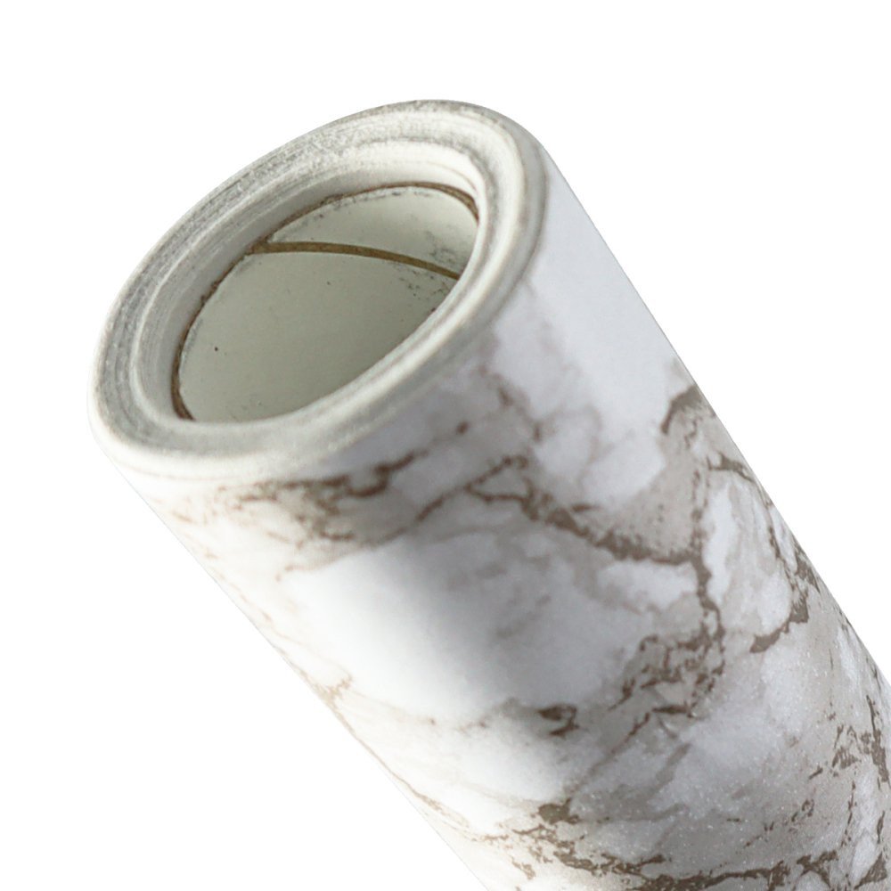 Papel de Parede Pvc Marmorizado Cinza - 4