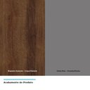 Ver imagem 3 de Guarda Roupa Canto Com Vidro Reflecta Dourado Com Cinza