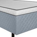 Ver imagem 4 de Cama Box Solteiro Conjugada Amira 88x188 Cinza