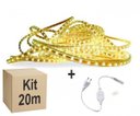 Ver imagem 1 de Mangueira Fita LED Chata 5050 20m Branco Quente 6mm 60 LEDS/m 110V