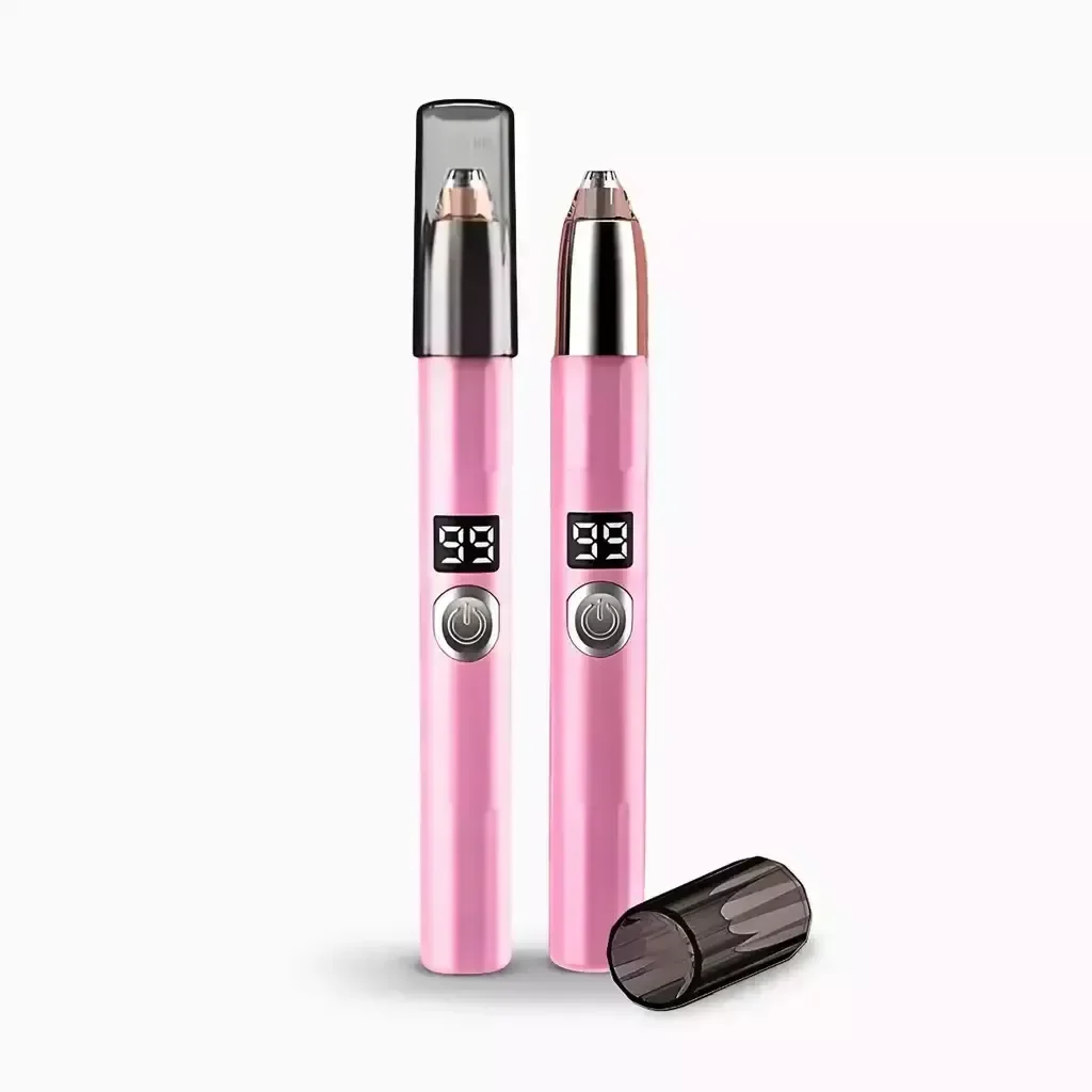 Caneta Depiladora Aparadora Facial Elétrico Portátil - Rosa - 1