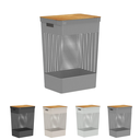 Ver imagem 2 de Cesto de Roupa com Tampa de Bambu Retangular Banheiro Lavanderia Roupeiro Organizador de Brinquedos 