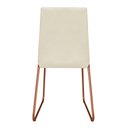 Ver imagem 4 de Kit 4 Cadeiras de Jantar Estofada Lille Base Bronze Veludo Bege - Montanaris Decor