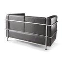 Ver imagem 7 de Conjunto de Sofá Le Corbusier 5 Lugares Couro Sintético Preto