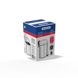 Lixeira Aço Inox Brilho Pedal 3litros    Tramontina - 3