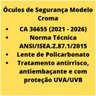Kit 40 Óculos Proteção Segurança Epi Croma Verde - 6