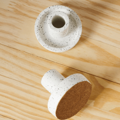 Castiçal de Concreto Granilite Pilar - Casa Toco