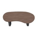 Ver imagem 7 de Escrivaninha Mesa Escritório Diretor Organic com 2 Gavetas 200cm Charuto e Preto Artany