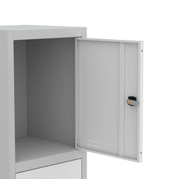 Armário Locker Guarda Volume Aço Light 4 portas 34,5x179,5cm - 12