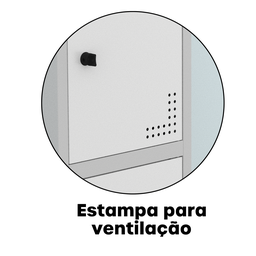 Armário Locker Guarda Volume Aço Light 4 portas 34,5x179,5cm - 11