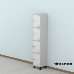 Armário Locker Guarda Volume Aço Light 4 portas 34,5x179,5cm - 15