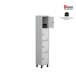 Armário Locker Guarda Volume Aço Light 4 portas 34,5x179,5cm - 13