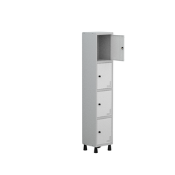 Armário Locker Guarda Volume Aço Light 4 portas 34,5x179,5cm - 3
