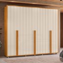 Ver imagem 1 de Guarda Roupa Volpi 6 Portas 6 Gavetas Cinamomo Off White Madetec