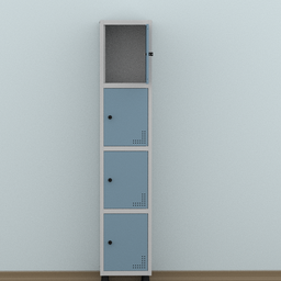 Armário Locker Guarda Volume Aço Light 4 portas 34,5x179,5cm - 18