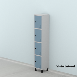 Armário Locker Guarda Volume Aço Light 4 portas 34,5x179,5cm - 15