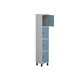 Armário Locker Guarda Volume Aço Light 4 portas 34,5x179,5cm - 3