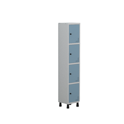 Armário Locker Guarda Volume Aço Light 4 portas 34,5x179,5cm - 2